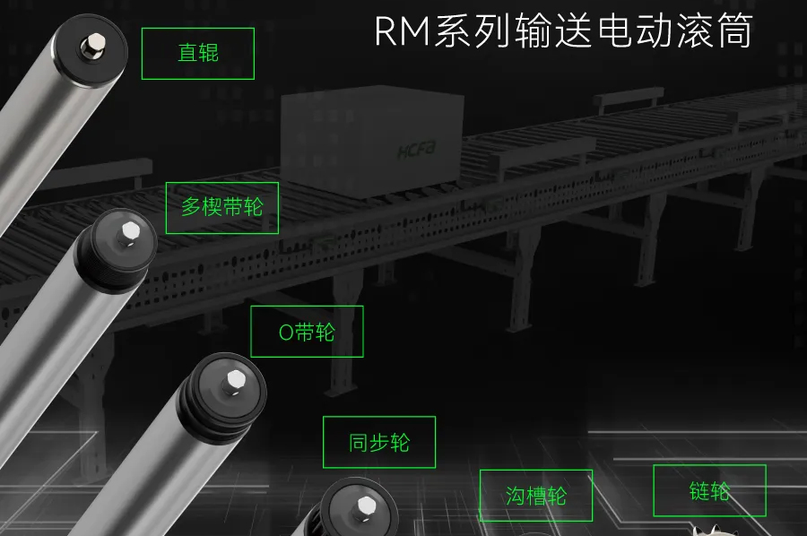 输送连接万物丨4688美高梅科技RM系列输送电动滚筒全面上市